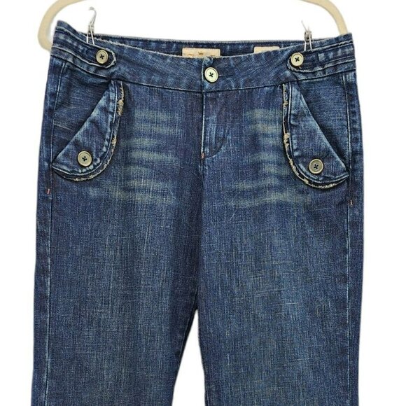 Jimmy'Z Wide Leg Distressed Denim Jeans Womens 10 - Picture 2 of 8